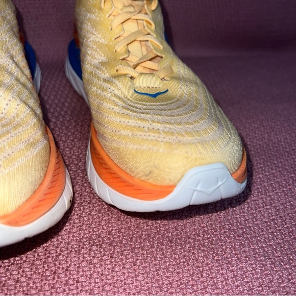 Hoka One One Mach 5 Running Shoes men’s size 8.5 Orange Blue - Picture 9 of 9